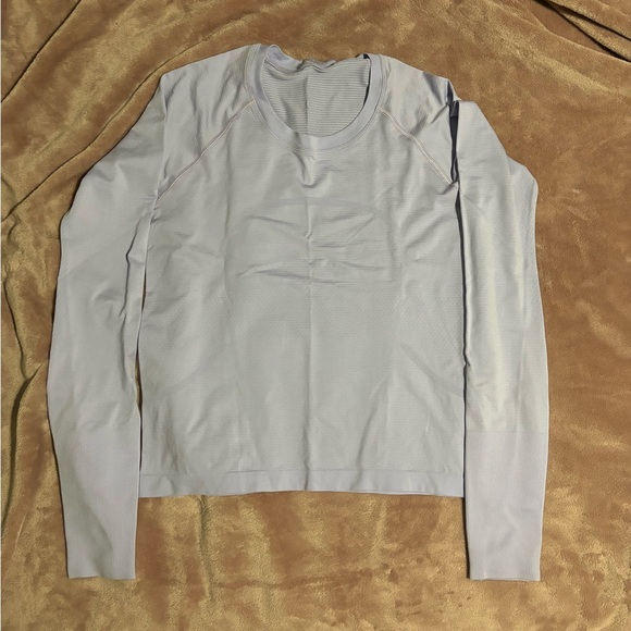 Lululemon Swiftly Tech Long-Sleeve Shirt 2.0 * Race Length, Lilac Smoke, Size 8 - Picture 7 of 9
